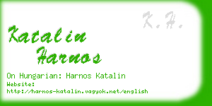 katalin harnos business card